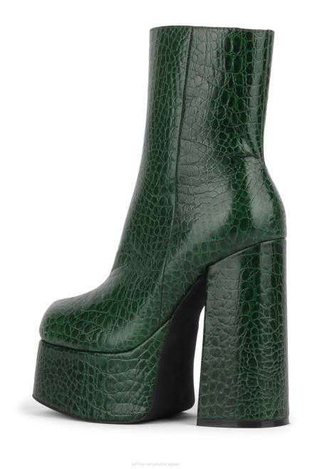 mujer viuda-nb Jeffrey Campbell F6JX372 botines caimán verde