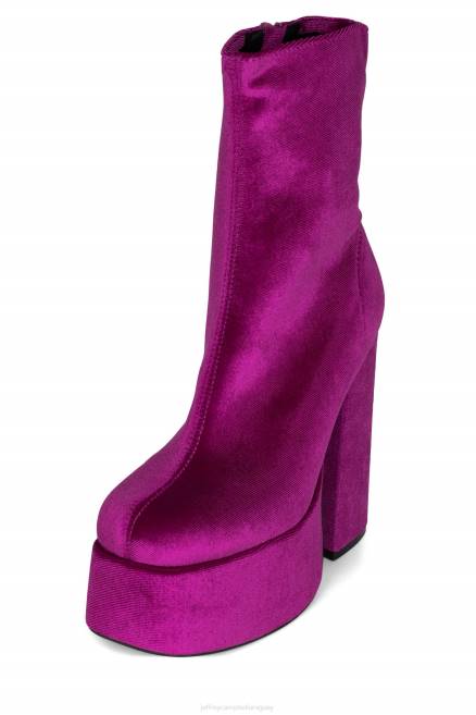 mujer viuda-sm Jeffrey Campbell F6JX539 botines terciopelo fucsia