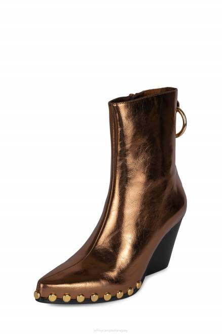 mujer walton-sr2 Jeffrey Campbell F6JX550 botines bronce metalizado oro