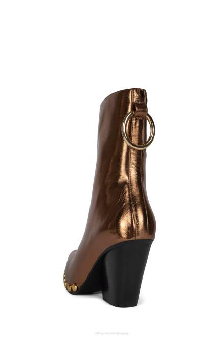 mujer walton-sr2 Jeffrey Campbell F6JX550 botines bronce metalizado oro