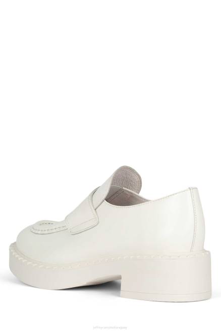 mujer bibliotecario Jeffrey Campbell F6JX1778 mocasín y oxford blanco Blanco