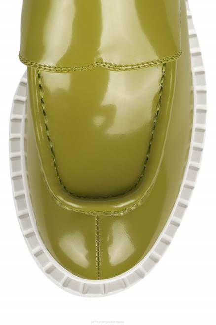 mujer bibliotecario Jeffrey Campbell F6JX1780 mocasín y oxford caja verde blanca