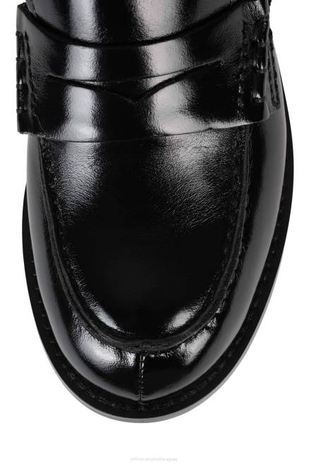 mujer colega Jeffrey Campbell F6JX1784 mocasín y oxford negro