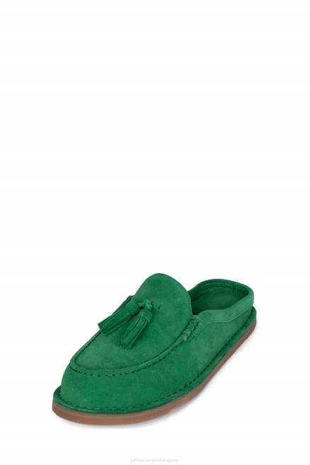 mujer en casa Jeffrey Campbell F6JX1766 mocasín y oxford ante verde