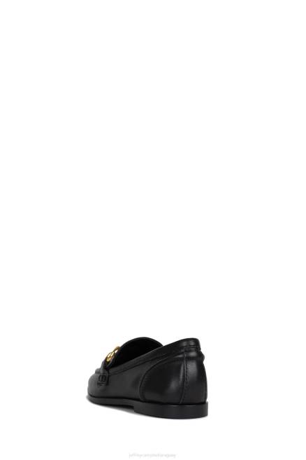 mujer terciopelo Jeffrey Campbell F6JX1773 mocasín y oxford oro negro