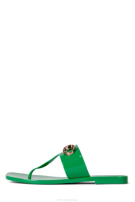 mujer Un poquito Jeffrey Campbell F6JX137 sandalias verde brillante