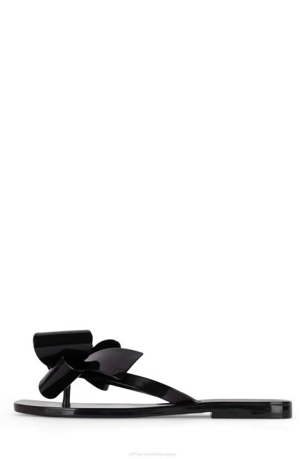 mujer azucarado Jeffrey Campbell F6JX152 sandalias negro brillante