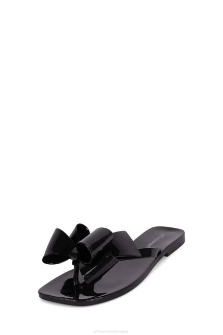 mujer azucarado Jeffrey Campbell F6JX152 sandalias negro brillante