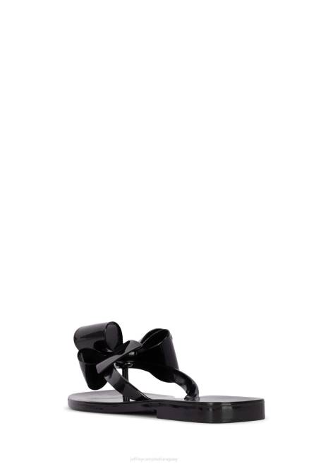 mujer azucarado Jeffrey Campbell F6JX152 sandalias negro brillante