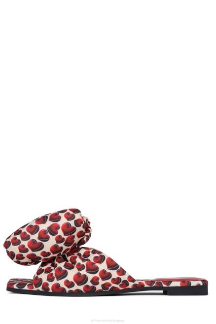 mujer cariño-2 Jeffrey Campbell F6JX1763 sandalias corazones rojos