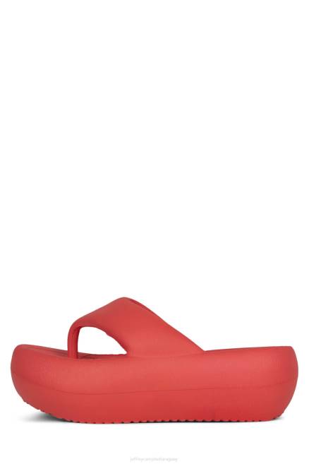 mujer chillaxina Jeffrey Campbell F6JX171 sandalias rojo