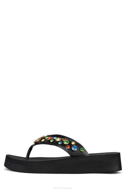 mujer icónicos Jeffrey Campbell F6JX167 sandalias negro multi