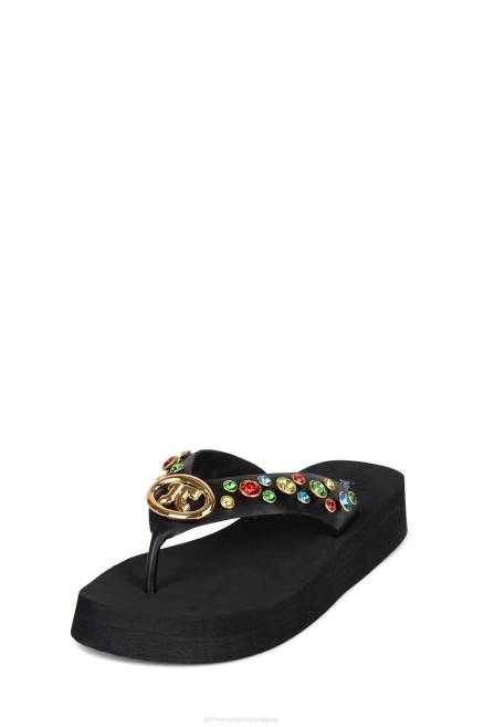 mujer icónicos Jeffrey Campbell F6JX167 sandalias negro multi