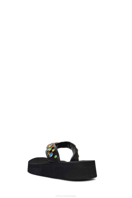 mujer icónicos Jeffrey Campbell F6JX167 sandalias negro multi