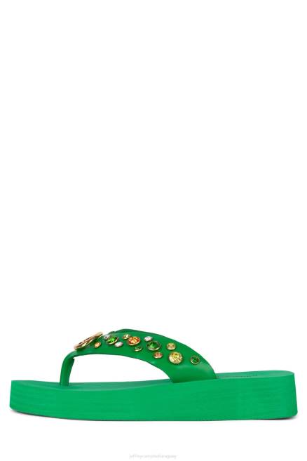 mujer icónicos Jeffrey Campbell F6JX168 sandalias multi verde