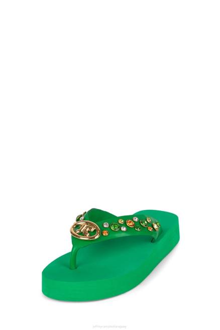 mujer icónicos Jeffrey Campbell F6JX168 sandalias multi verde