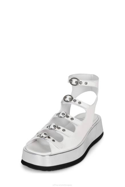 mujer infrarrojo Jeffrey Campbell F6JX222 sandalias caja blanca plateada