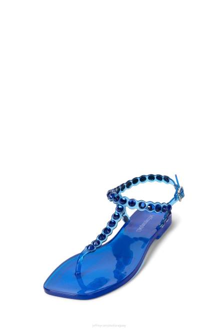 mujer jemmin Jeffrey Campbell F6JX160 sandalias azul brillante