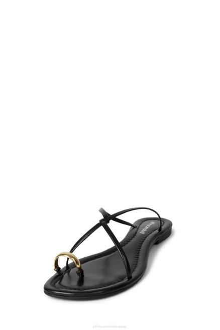 mujer pacifico Jeffrey Campbell F6JX99 sandalias oro negro