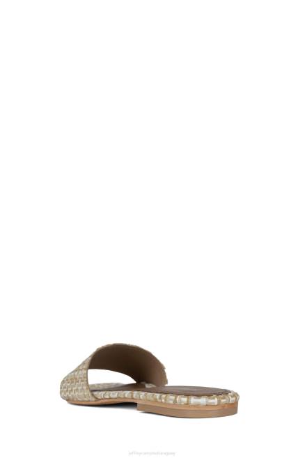 mujer tropical Jeffrey Campbell F6JX1759 sandalias rafia blanca bronceada