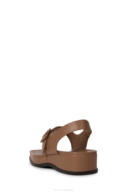 mujer vanderbilt Jeffrey Campbell F6JX27 sandalias marrón claro