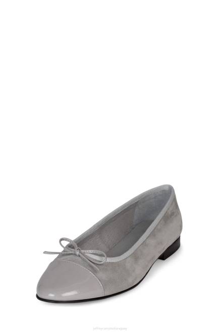 mujer arabesco Jeffrey Campbell F6JX190 zapatillas de ballet combo ante gris