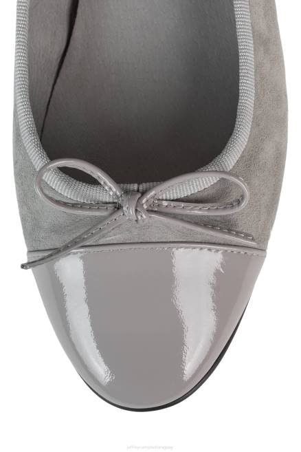 mujer arabesco Jeffrey Campbell F6JX190 zapatillas de ballet combo ante gris