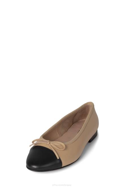 mujer arabesco Jeffrey Campbell F6JX197 zapatillas de ballet negro natural