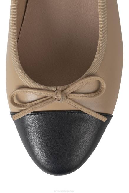 mujer arabesco Jeffrey Campbell F6JX197 zapatillas de ballet negro natural