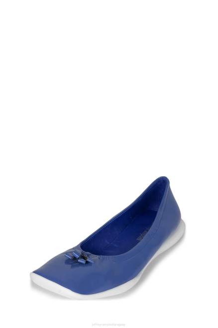 mujer bailarina Jeffrey Campbell F6JX186 zapatillas de ballet charol arrugado azul