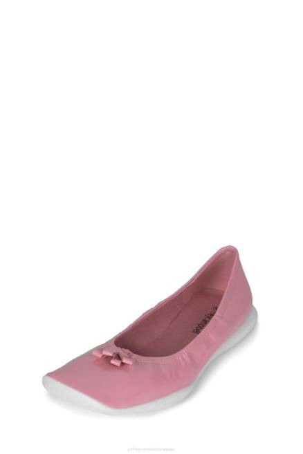 mujer bailarina Jeffrey Campbell F6JX187 zapatillas de ballet charol arrugado rosa