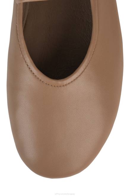 mujer bailarina Jeffrey Campbell F6JX47 zapatillas de ballet beige obscuro