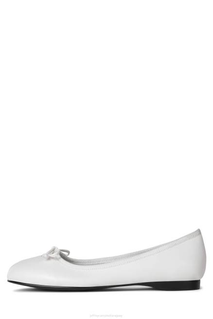 mujer tutú Jeffrey Campbell F6JX198 zapatillas de ballet blanco