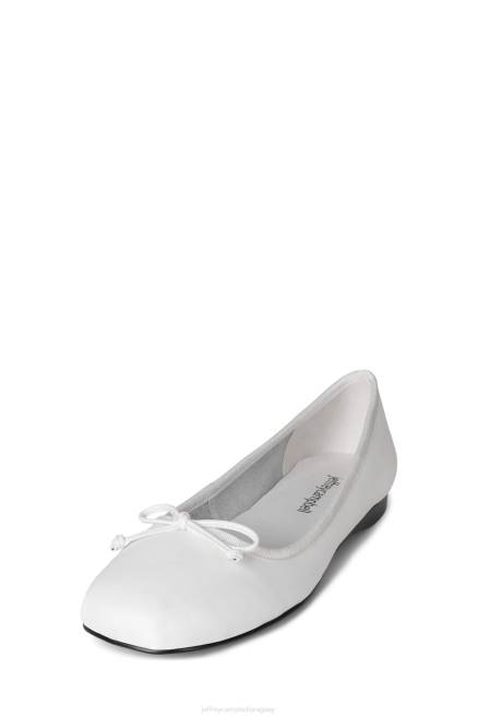 mujer tutú Jeffrey Campbell F6JX198 zapatillas de ballet blanco