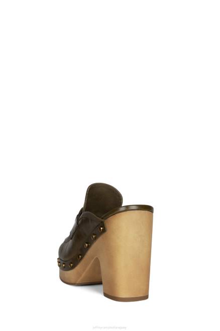 mujer beffany Jeffrey Campbell F6JX1271 bomba de plataforma aceituna