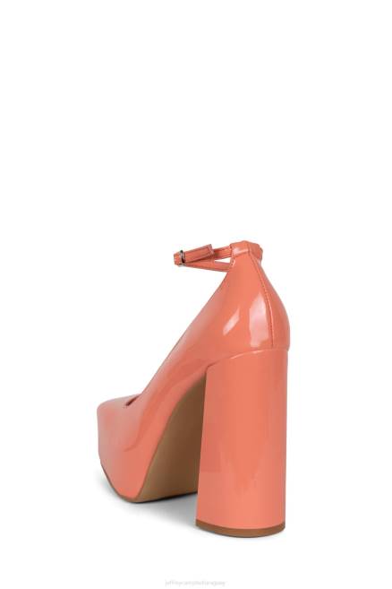 mujer bueno Jeffrey Campbell F6JX1307 bomba de plataforma patente de coral