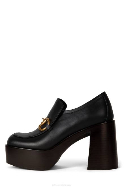 mujer curador Jeffrey Campbell F6JX97 bomba de plataforma negro