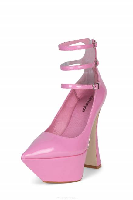 mujer espionaje Jeffrey Campbell F6JX1310 bomba de plataforma charol fucsia