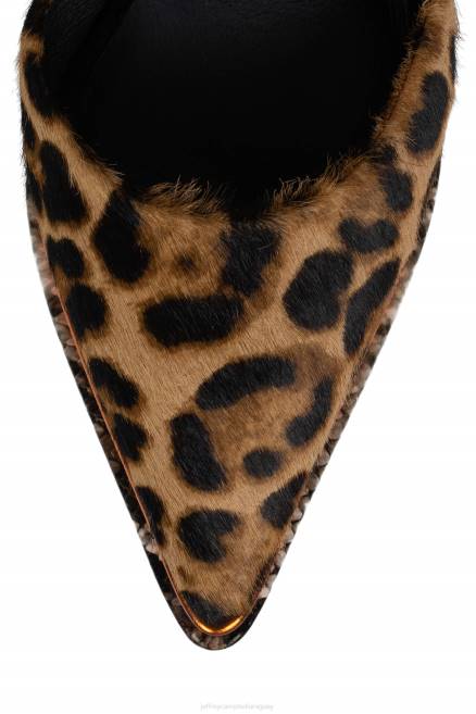 mujer hechizonu-f Jeffrey Campbell F6JX1288 bomba de plataforma combo animal print naranja