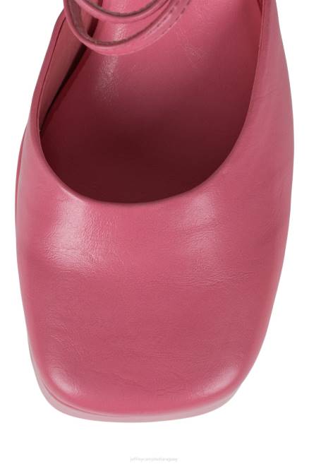 mujer leila Jeffrey Campbell F6JX1292 bomba de plataforma arruga rosa