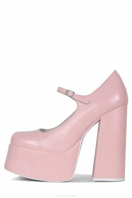 mujer mary-j Jeffrey Campbell F6JX1302 bomba de plataforma charol rosa