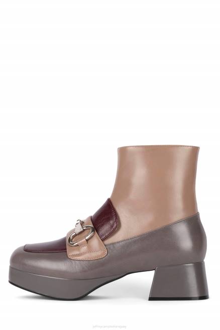 mujer prepster Jeffrey Campbell F6JX1256 bomba de plataforma marrón gris pardo