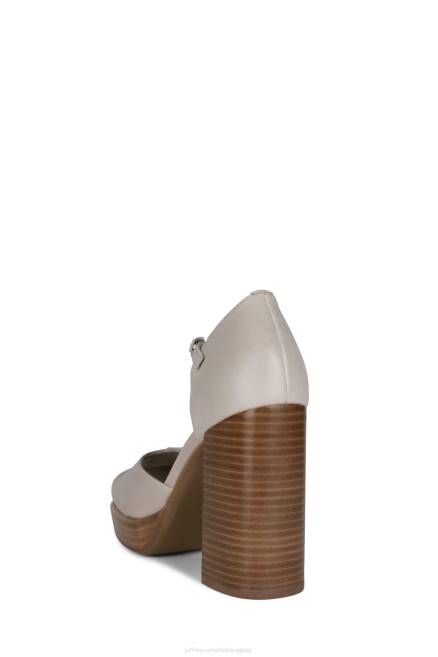 mujer star-man-c Jeffrey Campbell F6JX1277 bomba de plataforma pila natural de marfil