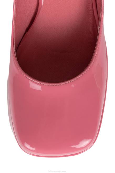 mujer yazmín Jeffrey Campbell F6JX1276 bomba de plataforma charol rosa