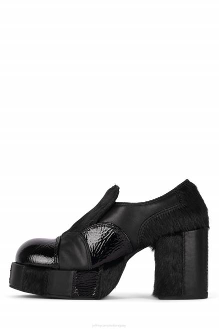 mujer zigg-f Jeffrey Campbell F6JX1250 bomba de plataforma combo negro