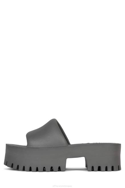 mujer Hora de verano Jeffrey Campbell F6JX16 sandalia plataforma gris