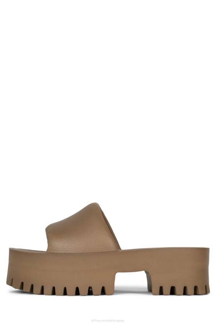 mujer Hora de verano Jeffrey Campbell F6JX19 sandalia plataforma beige