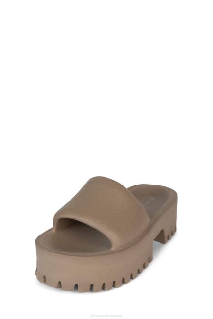 mujer Hora de verano Jeffrey Campbell F6JX20 sandalia plataforma gris pardo