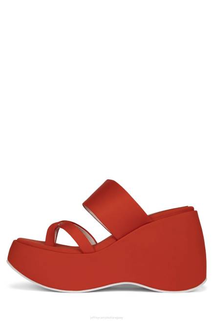 mujer ambiente-2 Jeffrey Campbell F6JX1146 sandalia plataforma neopreno naranja