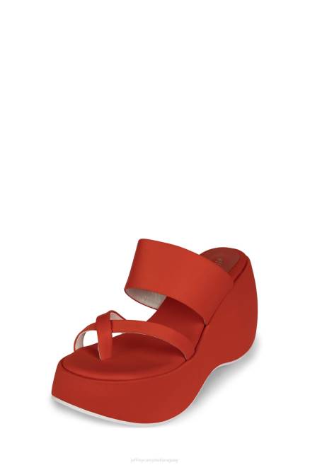 mujer ambiente-2 Jeffrey Campbell F6JX1146 sandalia plataforma neopreno naranja